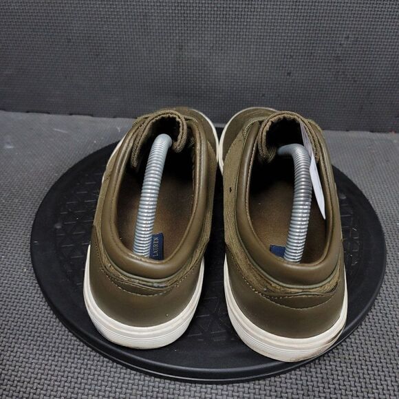 Polo Ralph Lauren Faxon Shoes Mens Sz 7 Green White Sneakers - Picture 4 of 8